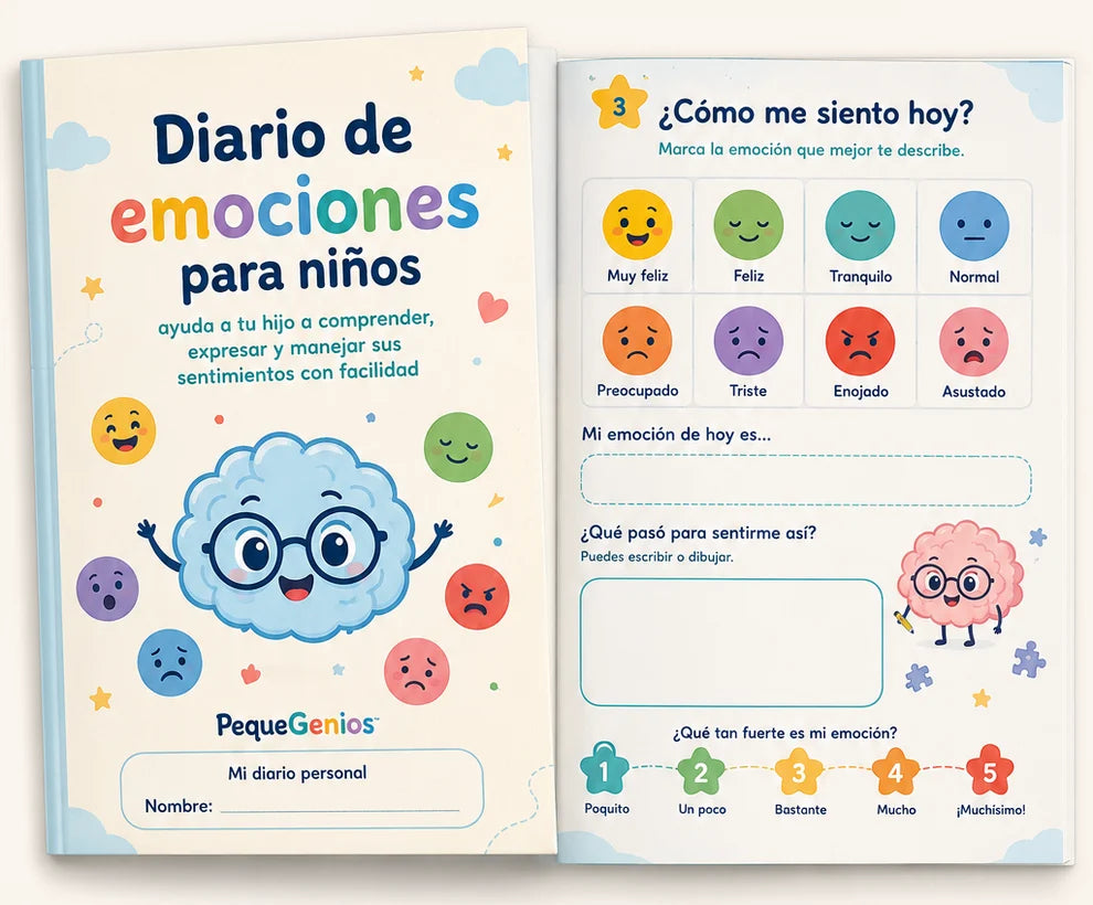 Diario de emociones para niños: ayuda a tu hijo a comprender, expresar y manejar sus sentimientos con facilidad